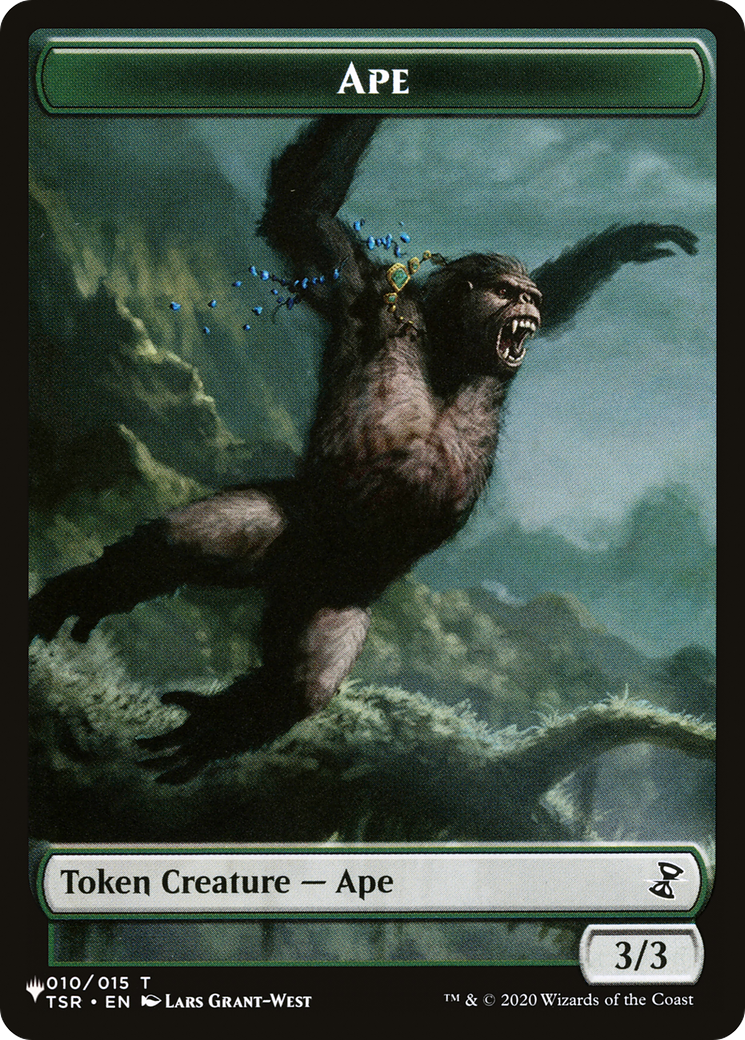 Saproling // Ape Double-Sided Token [The List] | Cards and Coasters CA