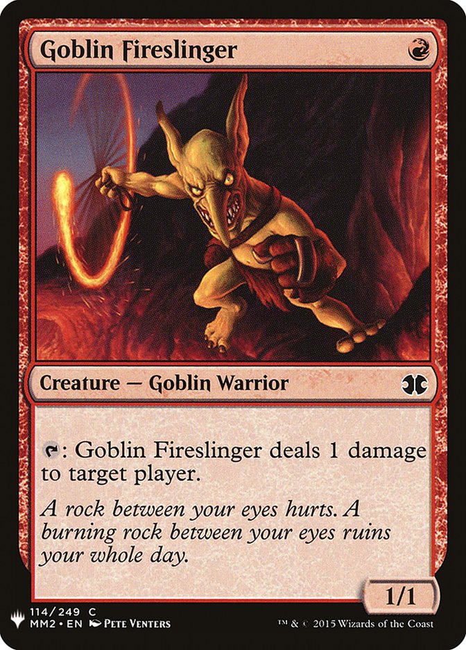 Goblin Fireslinger [Mystery Booster] | Cards and Coasters CA