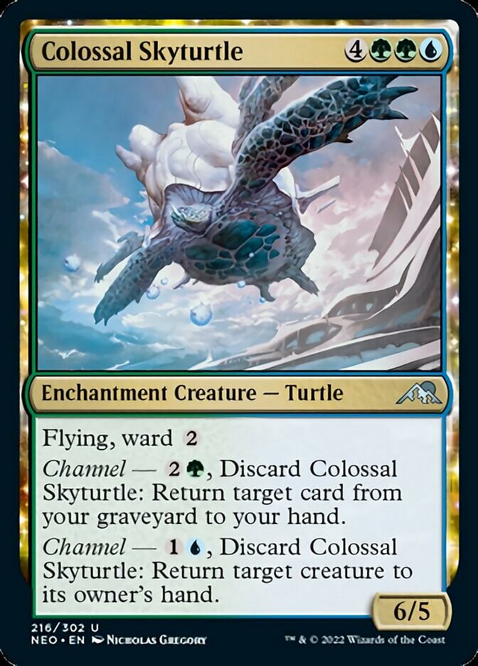 Colossal Skyturtle [Kamigawa: Neon Dynasty] | Cards and Coasters CA