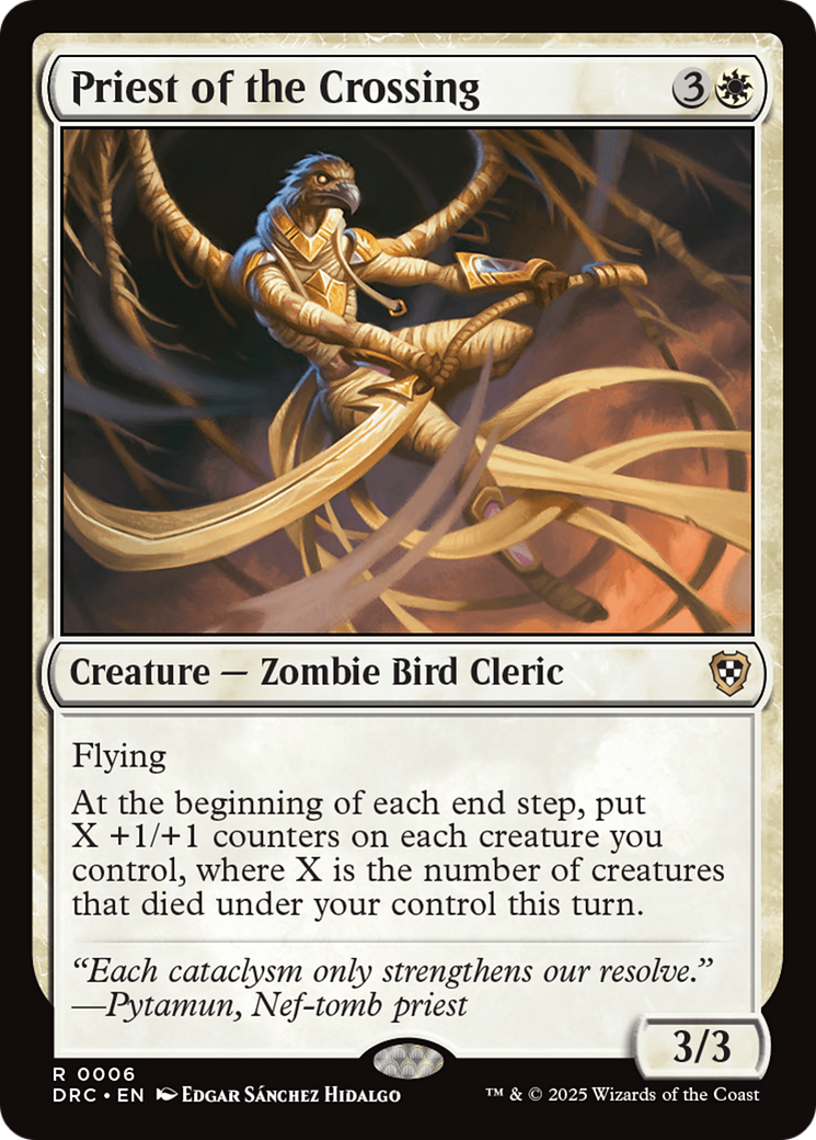 Priest of the Crossing [Aetherdrift Commander] | Cards and Coasters CA