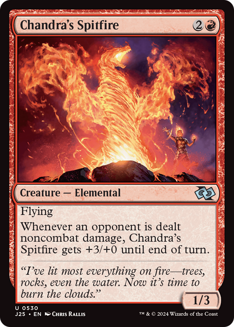 Chandra's Spitfire [Foundations Jumpstart] | Cards and Coasters CA
