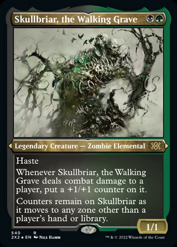 Skullbriar, the Walking Grave (Foil Etched) [Double Masters 2022] | Cards and Coasters CA