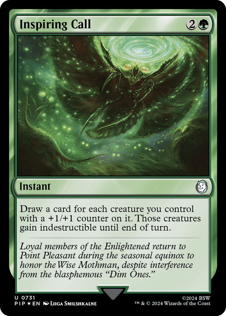 Inspiring Call (Surge Foil) [Fallout] | Cards and Coasters CA