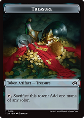 Spirit // Treasure Double-Sided Token [Tarkir: Dragonstorm Commander Tokens] | Cards and Coasters CA