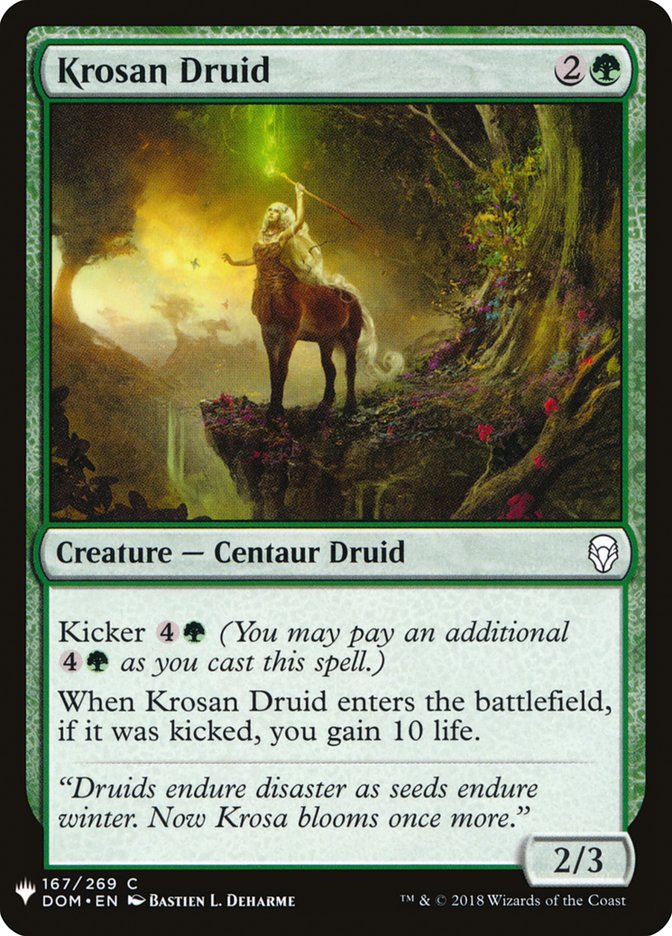 Krosan Druid [Mystery Booster] | Cards and Coasters CA