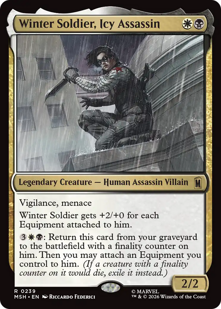 Winter Soldier, Icy Assassin [Marvel Super Heroes] | Cards and Coasters CA