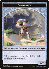 Soldier (004) // Construct (017) Double-Sided Token [Modern Horizons Tokens] | Cards and Coasters CA