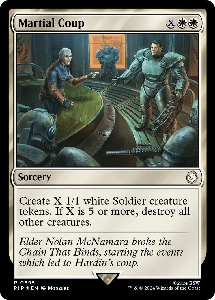 Martial Coup (Surge Foil) [Fallout] | Cards and Coasters CA