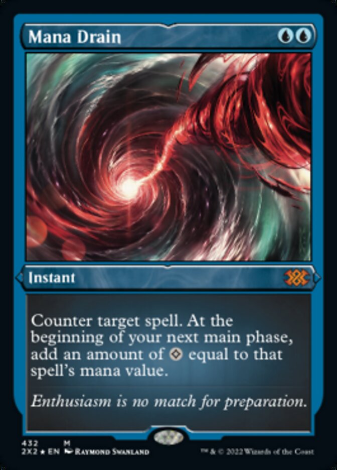 Mana Drain (Foil Etched) [Double Masters 2022] | Cards and Coasters CA