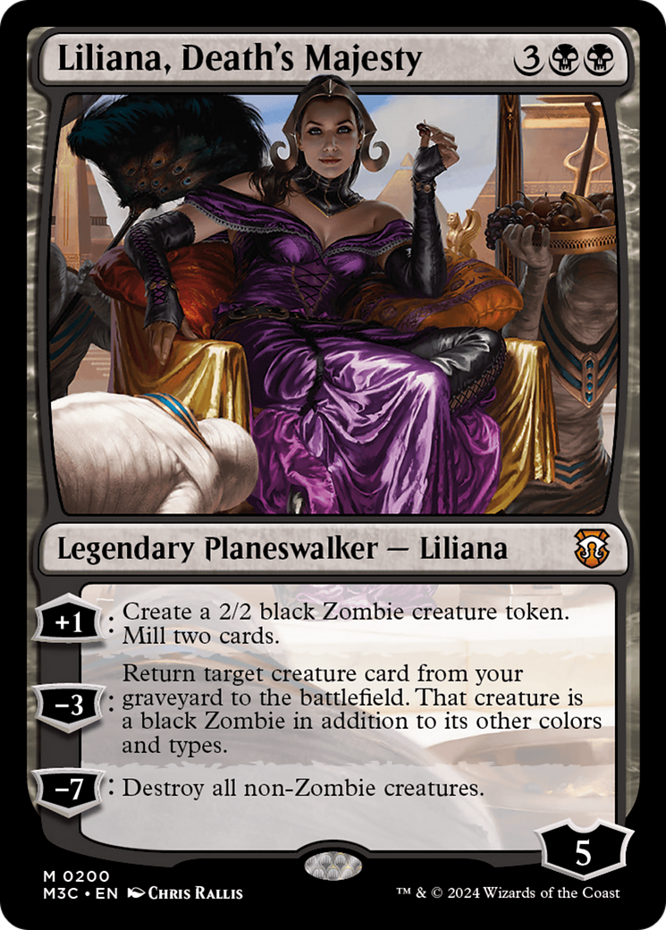 Liliana, Death's Majesty (Ripple Foil) [Modern Horizons 3 Commander] | Cards and Coasters CA