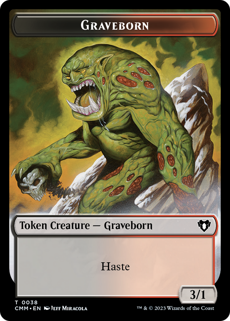 Thopter // Graveborn Double-Sided Token [Commander Masters Tokens] | Cards and Coasters CA