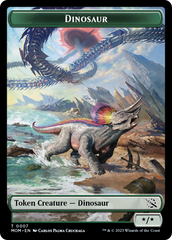 Treasure (21) // Dinosaur Double-Sided Token [March of the Machine Tokens] | Cards and Coasters CA