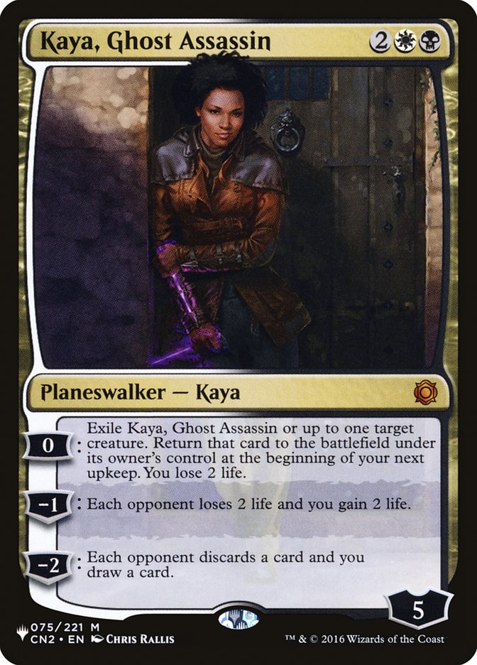 Kaya, Ghost Assassin [The List] | Cards and Coasters CA