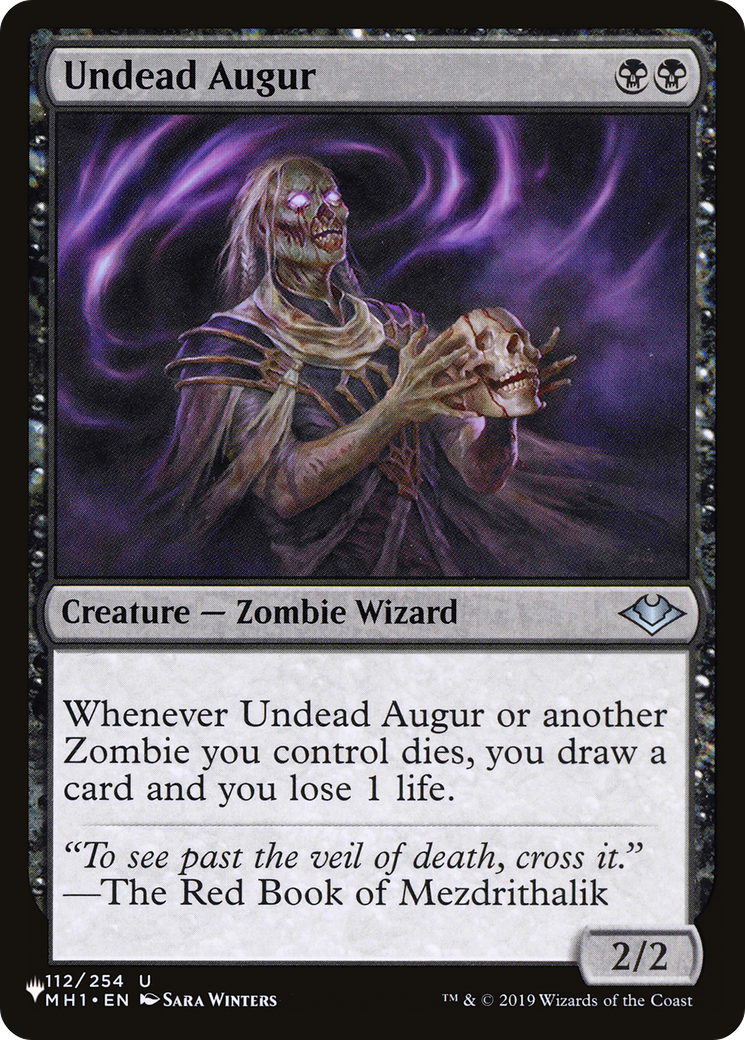 Undead Augur [The List Reprints] | Cards and Coasters CA