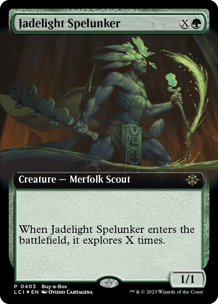 Jadelight Spelunker (Extended Art) (Buy-A-Box) [The Lost Caverns of Ixalan Promos] | Cards and Coasters CA