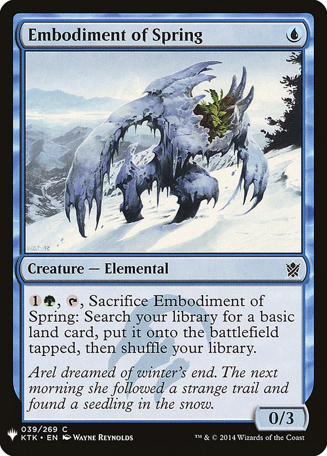 Embodiment of Spring [Mystery Booster] | Cards and Coasters CA