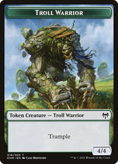 Elf Warrior // Troll Warrior Double-Sided Token [Kaldheim Tokens] | Cards and Coasters CA