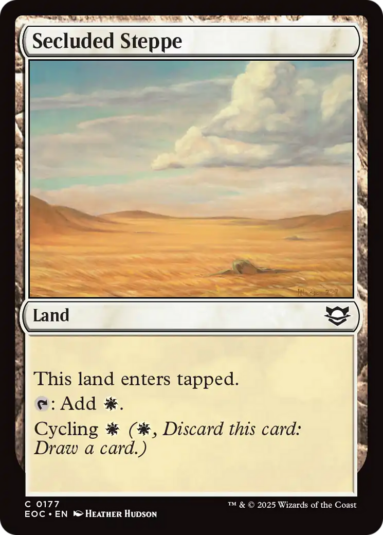 Secluded Steppe [Edge of Eternities Commander] | Cards and Coasters CA