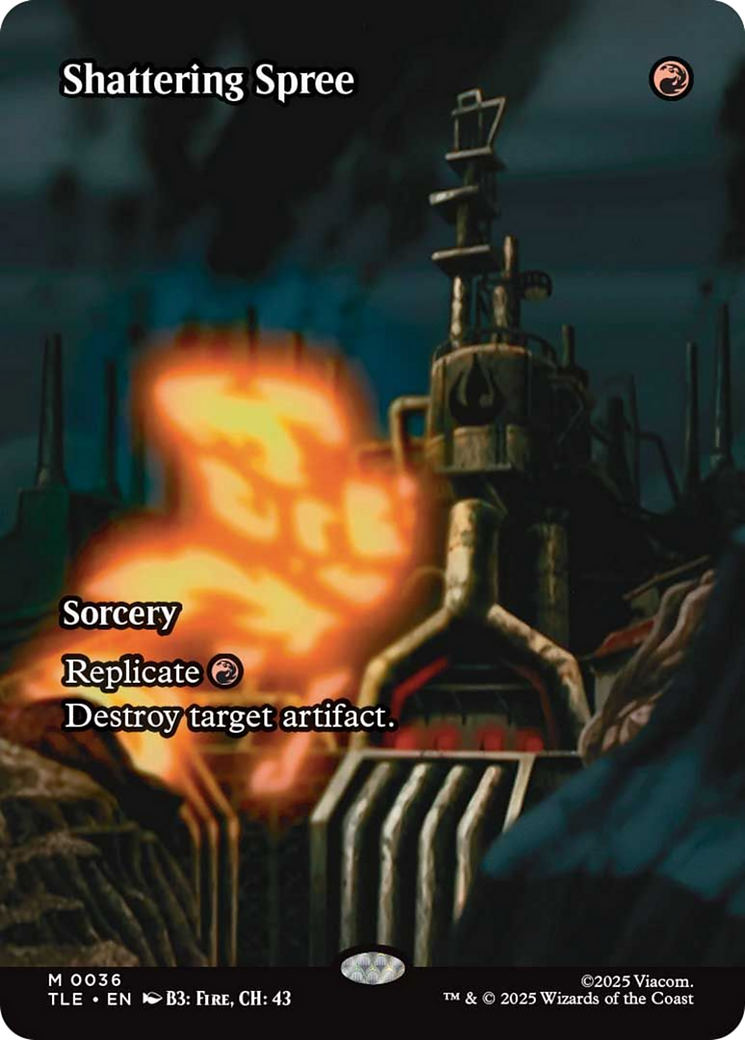 Shattering Spree (Borderless) [Avatar: The Last Airbender: Eternal-Legal] | Cards and Coasters CA