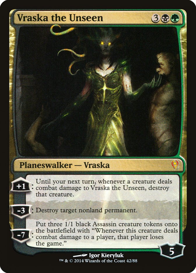 Vraska the Unseen [Duel Decks: Jace vs. Vraska] | Cards and Coasters CA