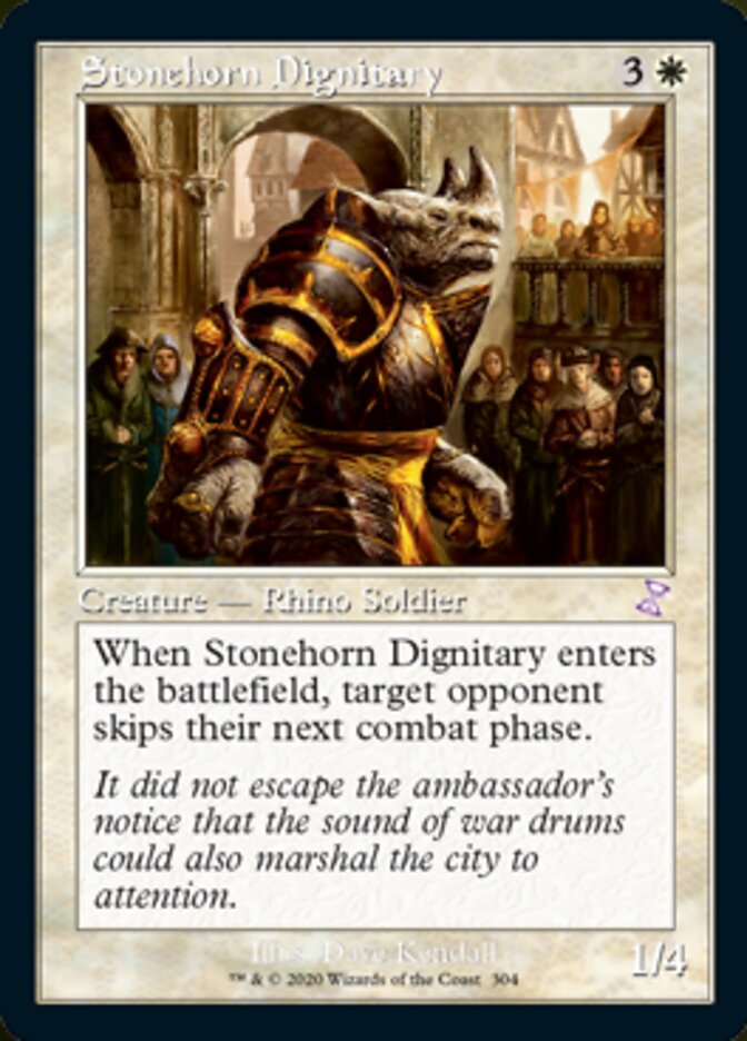 Stonehorn Dignitary (Timeshifted) [Time Spiral Remastered] | Cards and Coasters CA