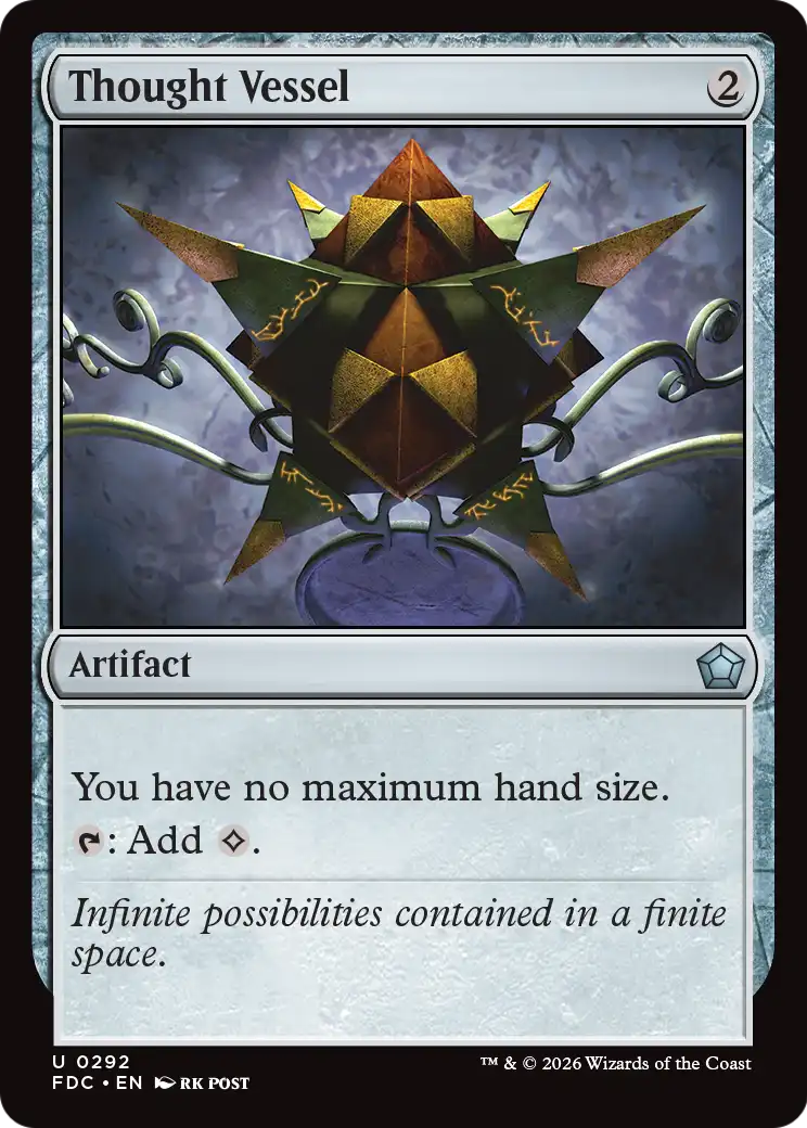 Thought Vessel [Foundations Commander] | Cards and Coasters CA