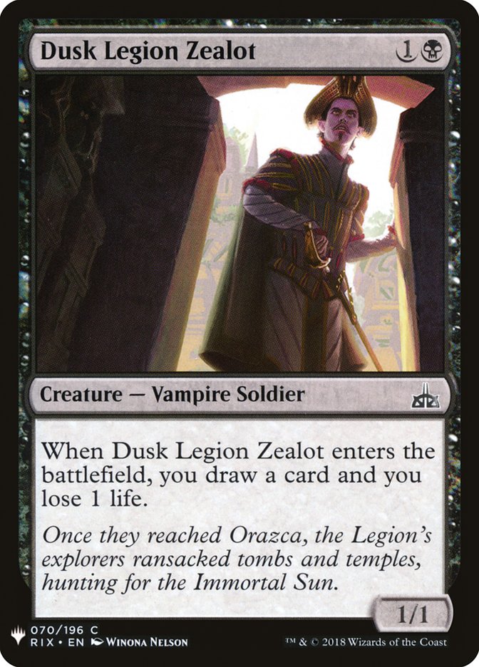 Dusk Legion Zealot [Mystery Booster] | Cards and Coasters CA