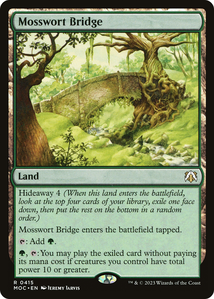 Mosswort Bridge [March of the Machine Commander] | Cards and Coasters CA