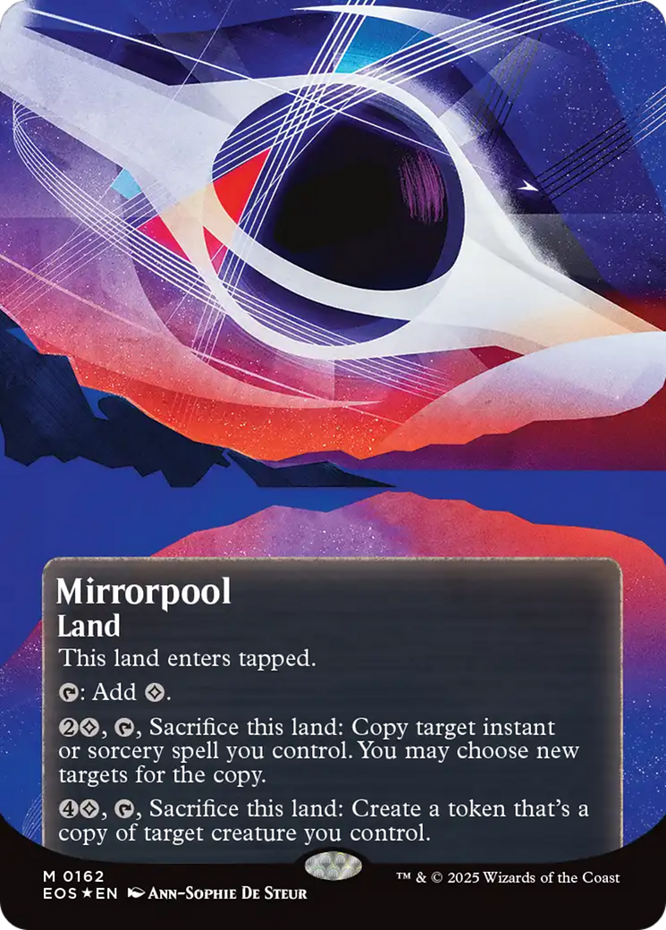 Mirrorpool (0162) (Borderless) (Galaxy Foil) [Edge of Eternities: Stellar Sights] | Cards and Coasters CA