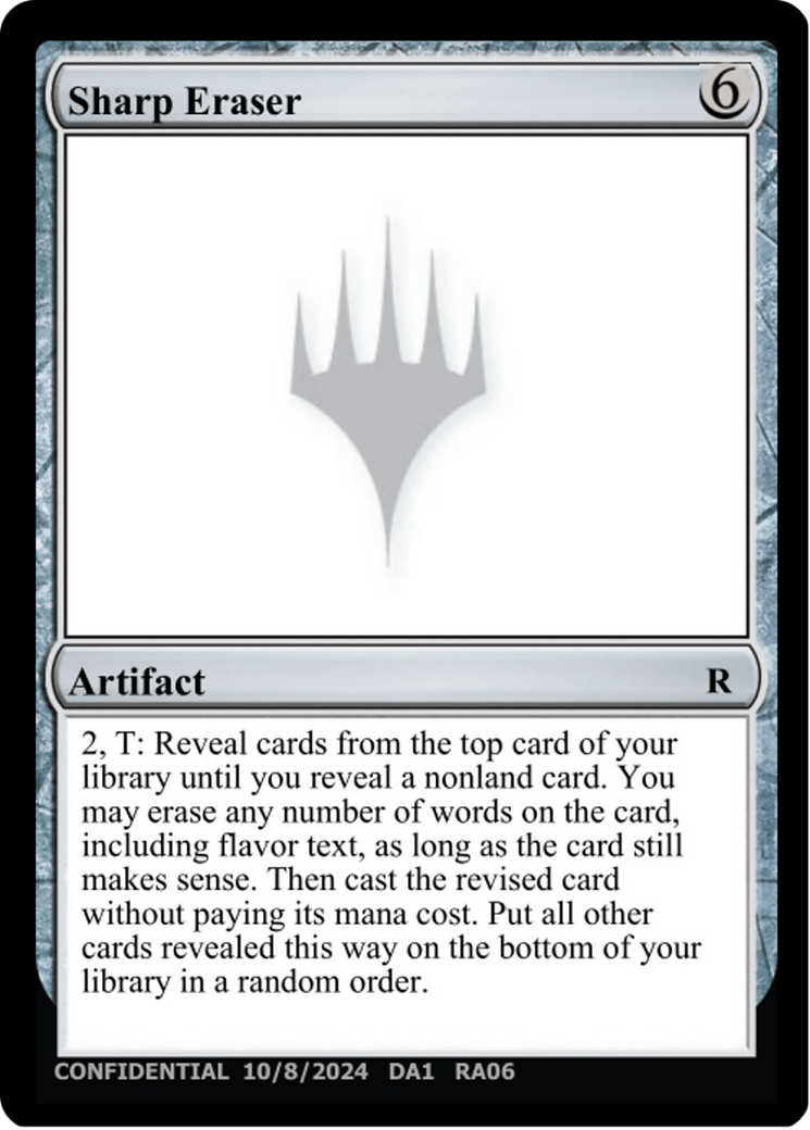 Sharp Eraser [Unknown Event] | Cards and Coasters CA