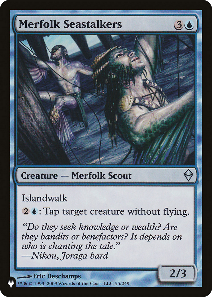 Merfolk Seastalkers [The List Reprints] | Cards and Coasters CA