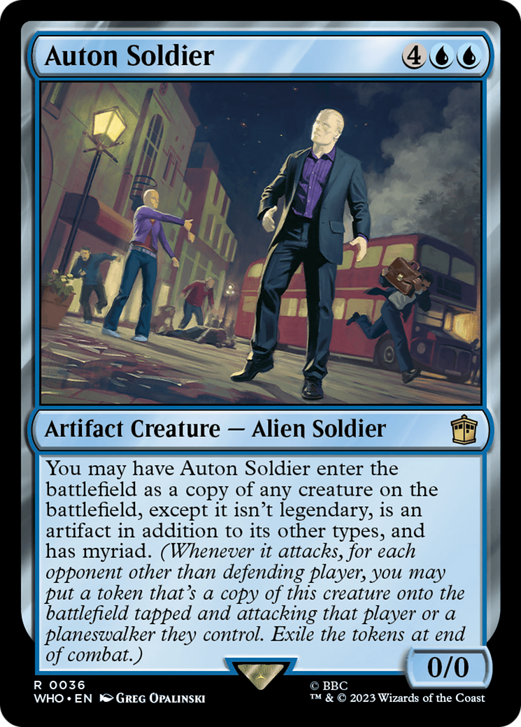 Auton Soldier [Doctor Who] | Cards and Coasters CA