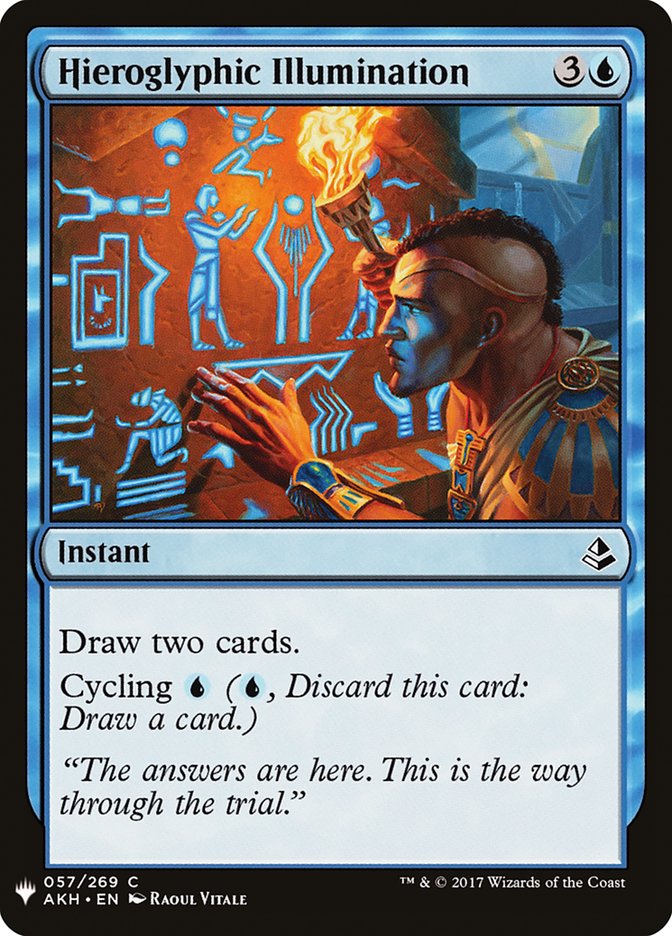 Hieroglyphic Illumination [Mystery Booster] | Cards and Coasters CA