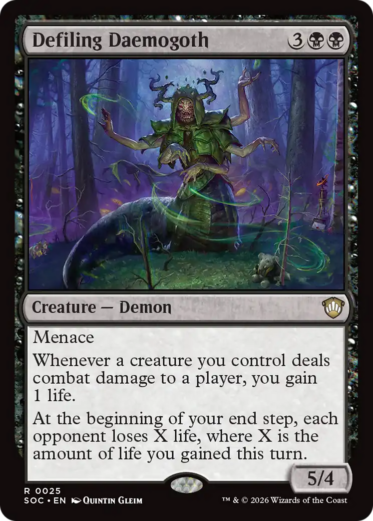 Defiling Daemogoth [Secrets of Strixhaven Commander] | Cards and Coasters CA