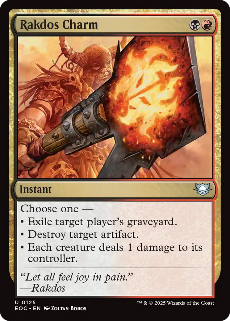 Rakdos Charm [Edge of Eternities Commander] | Cards and Coasters CA