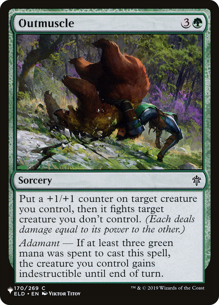 Outmuscle [The List] | Cards and Coasters CA