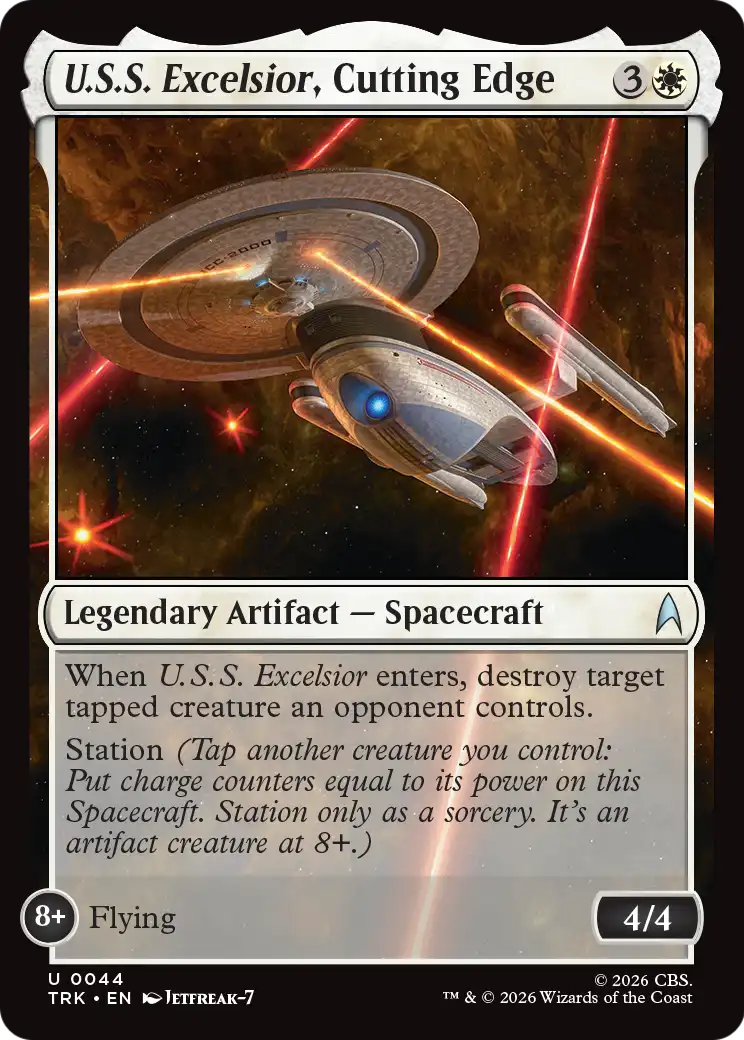 U.S.S. Excelsior, Cutting Edge [Star Trek] | Cards and Coasters CA