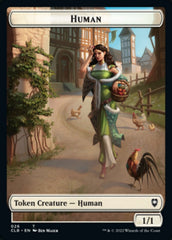 Spider // Human Double-Sided Token [Commander Legends: Battle for Baldur's Gate Tokens] | Cards and Coasters CA