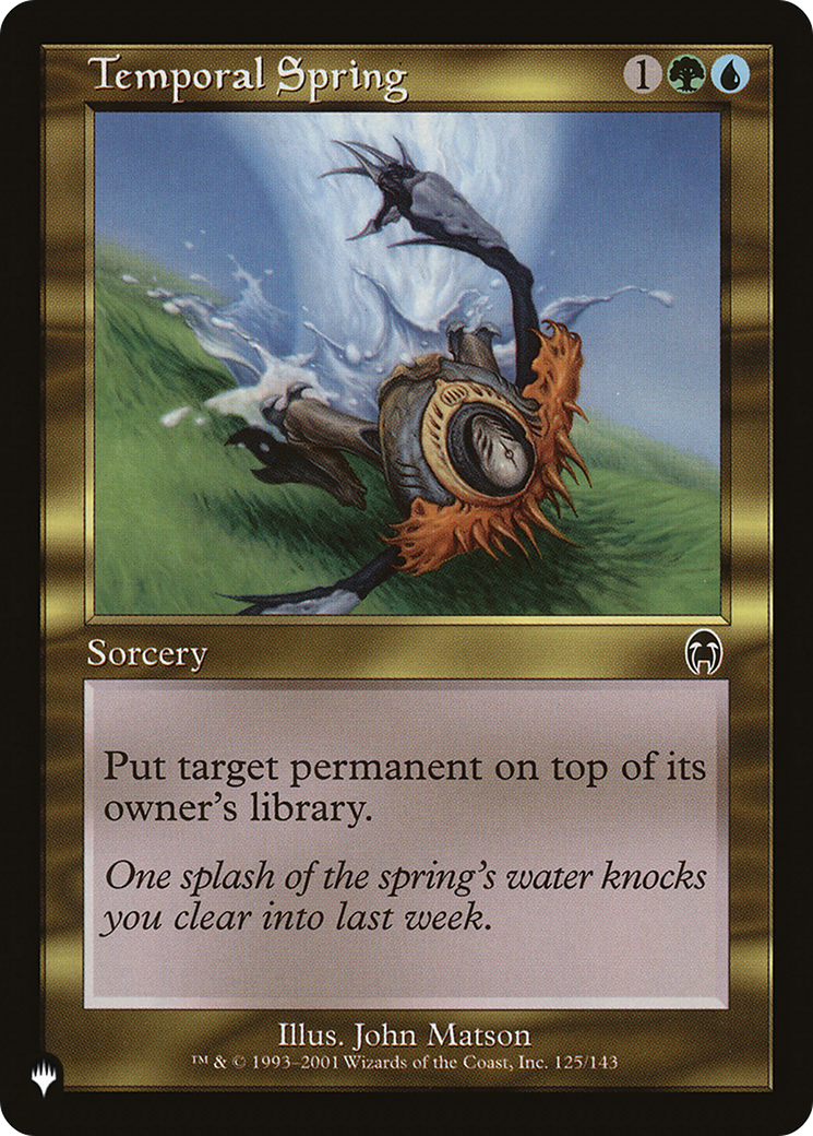 Temporal Spring [The List Reprints] | Cards and Coasters CA