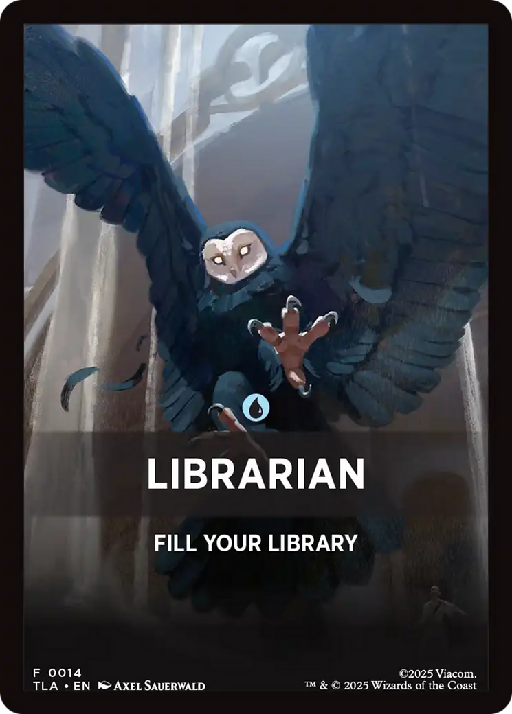 Librarian Theme Card [Avatar: The Last Airbender Tokens] | Cards and Coasters CA