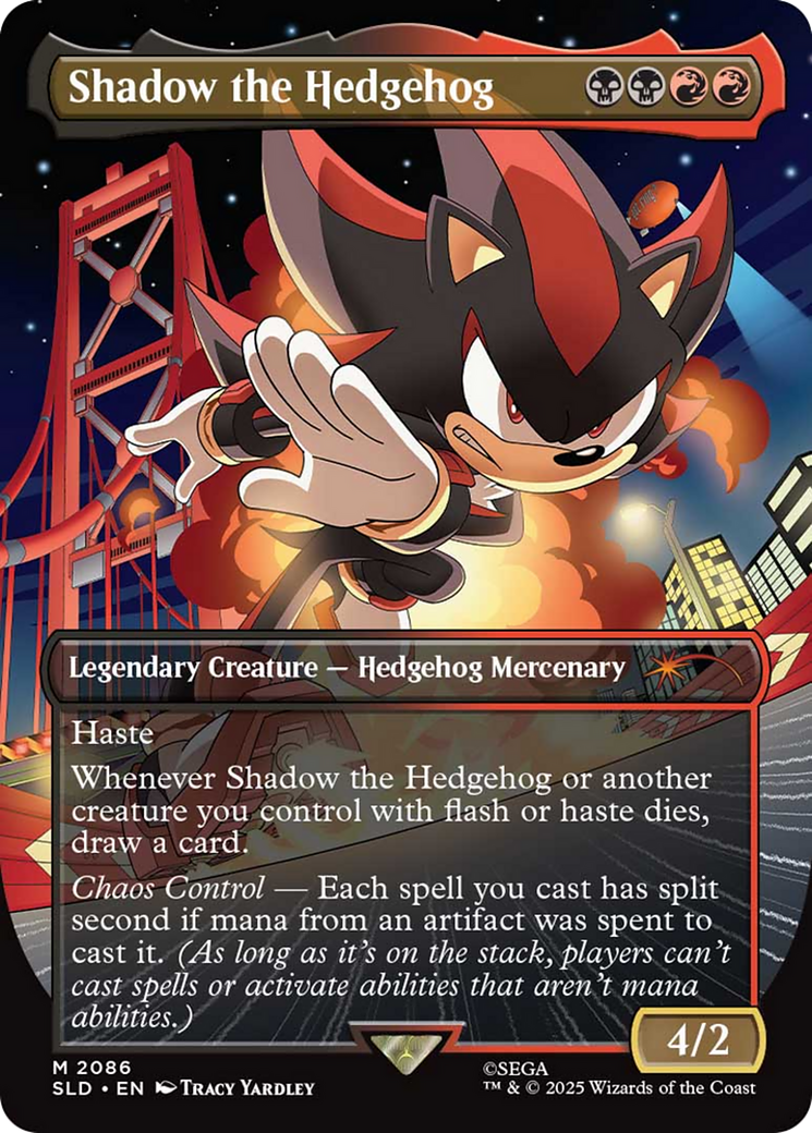 Shadow the Hedgehog (Rainbow Foil) [Secret Lair Drop Series] | Cards and Coasters CA