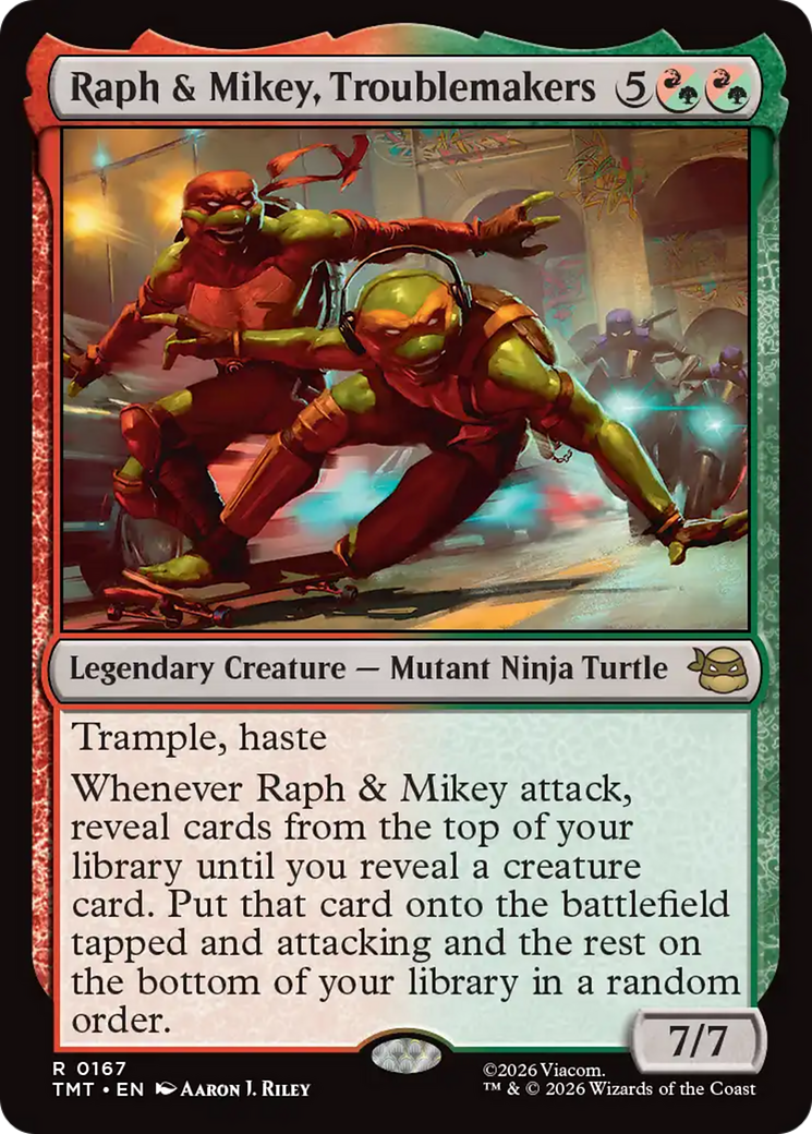 Raph & Mikey, Troublemakers [Teenage Mutant Ninja Turtles] | Cards and Coasters CA