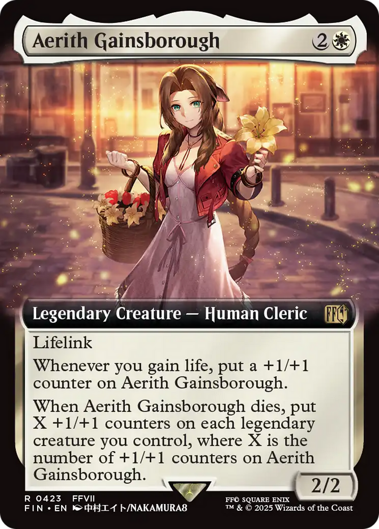 Aerith Gainsborough (Extended Art) [FINAL FANTASY] | Cards and Coasters CA