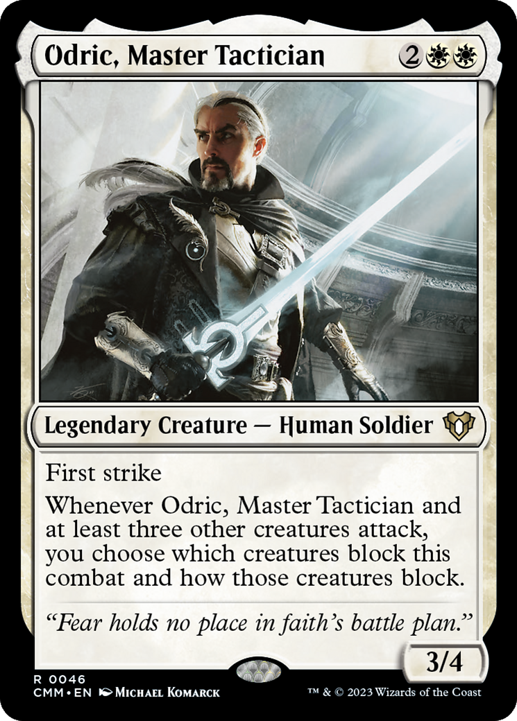 Odric, Master Tactician [Commander Masters] | Cards and Coasters CA