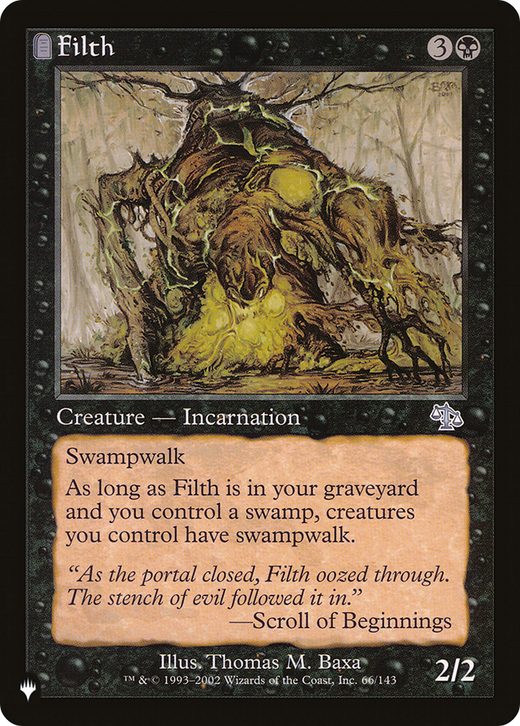 Filth [The List Reprints] | Cards and Coasters CA