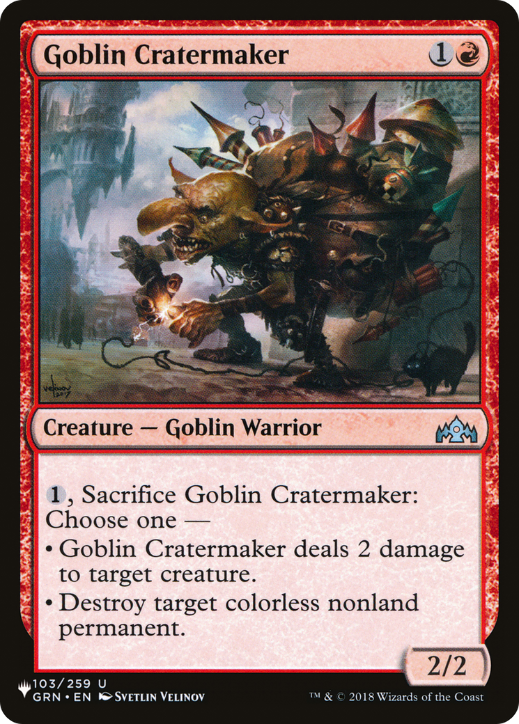 Goblin Cratermaker [The List Reprints] | Cards and Coasters CA