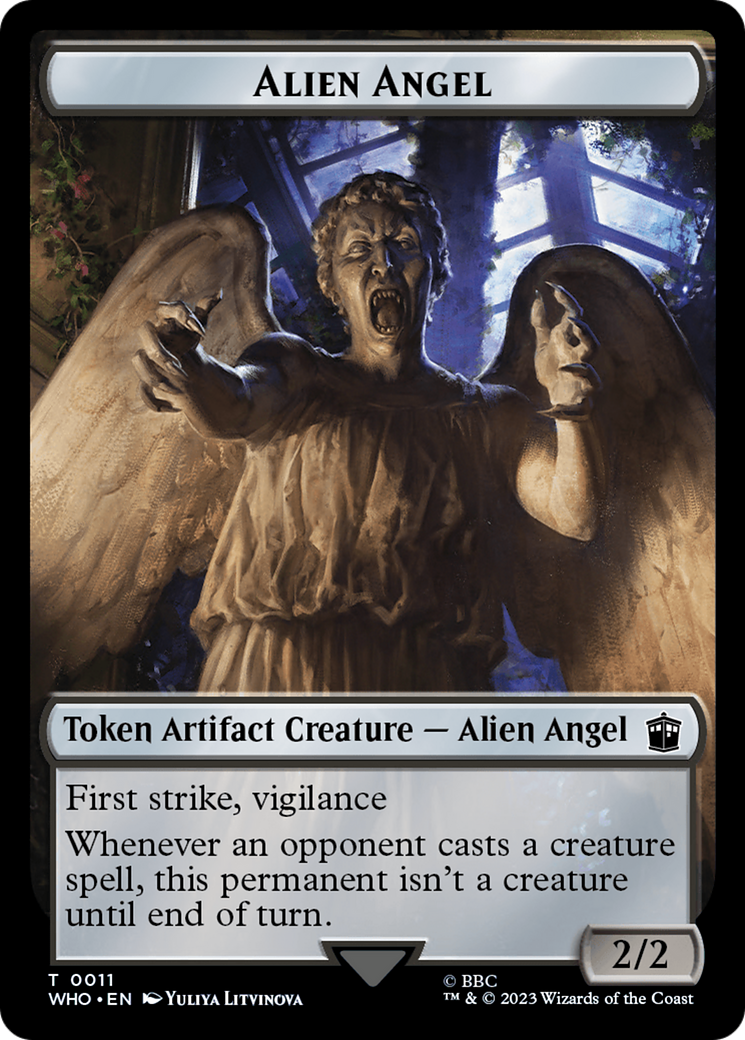 Alien Angel // Food (0026) Double-Sided Token [Doctor Who Tokens] | Cards and Coasters CA