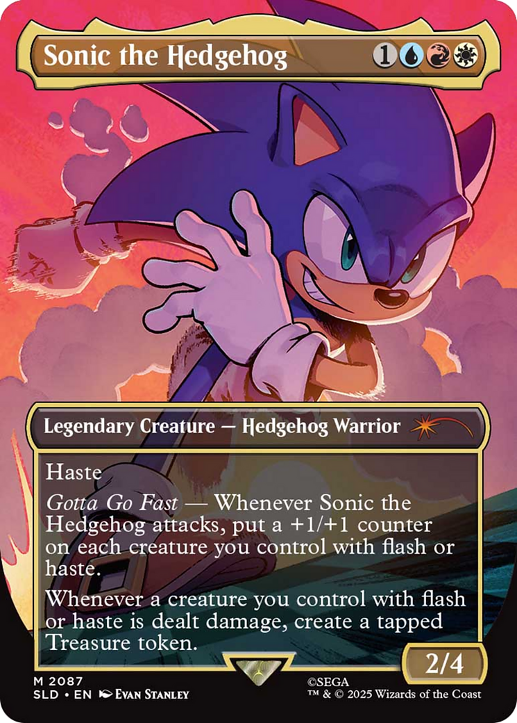 Sonic the Hedgehog (Rainbow Foil) [Secret Lair Drop Series] | Cards and Coasters CA