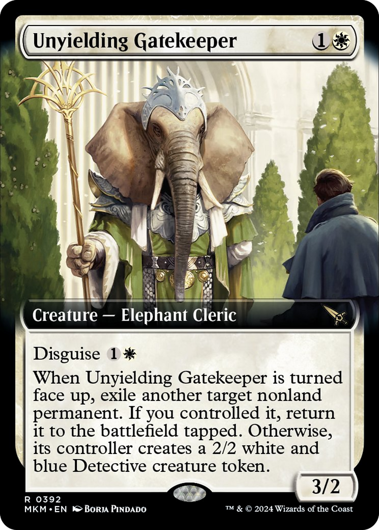 Unyielding Gatekeeper (Extended Art) [Murders at Karlov Manor] | Cards and Coasters CA