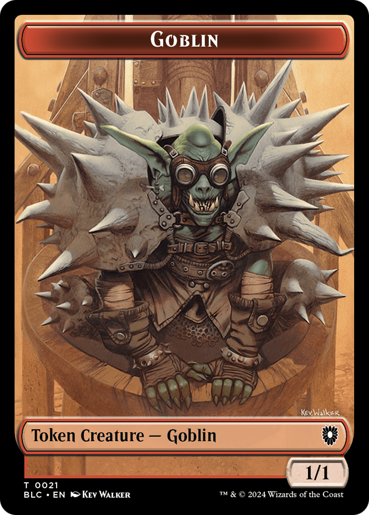 Illusion // Goblin Double-Sided Token [Bloomburrow Commander Tokens] | Cards and Coasters CA